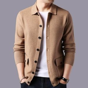 Men Street wear Fashion Sweater Coat